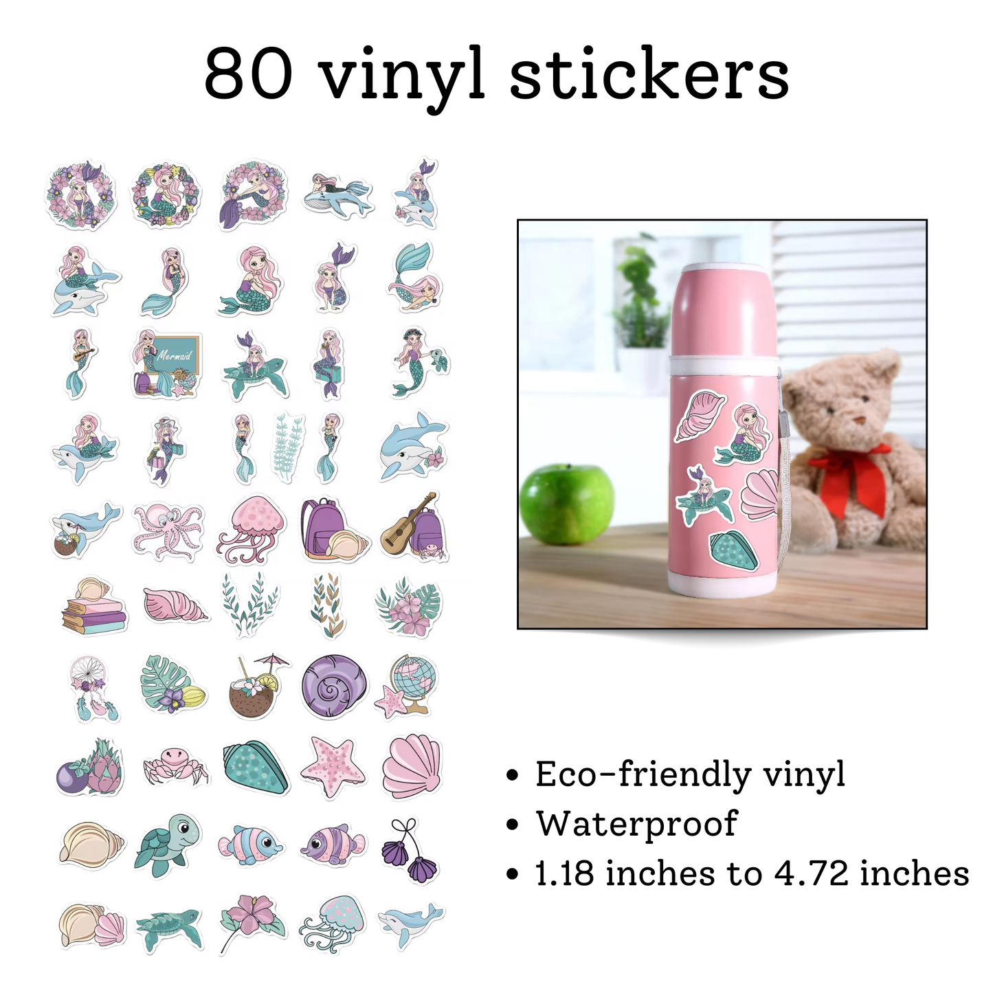 Mermaid Party Favor Set – 20 Bags + 160 Favors