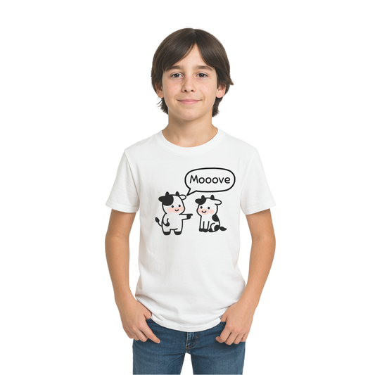 Mooove - Youth Boy Short Sleeve Tee