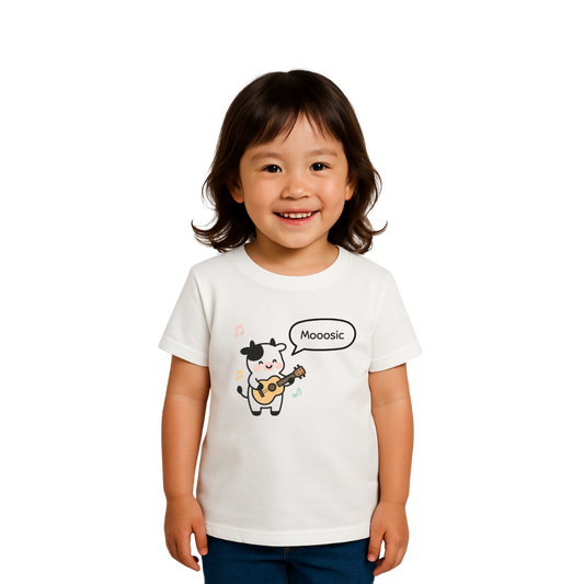 Mooosic – Toddler Girl Short Sleeve Tee