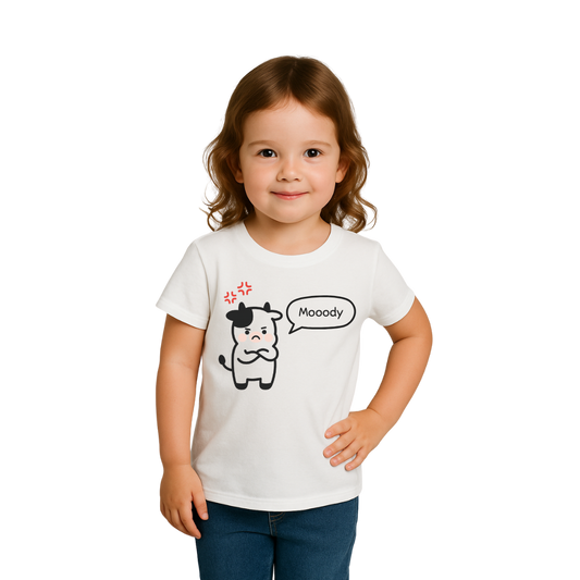 Mooody – Toddler Girl Short Sleeve Tee