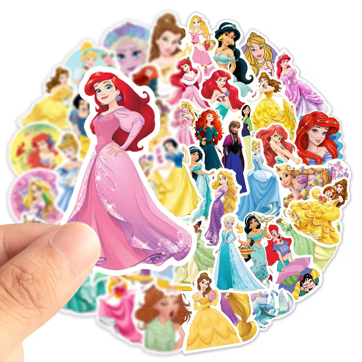 SET of 50 Disney Princess Stickers