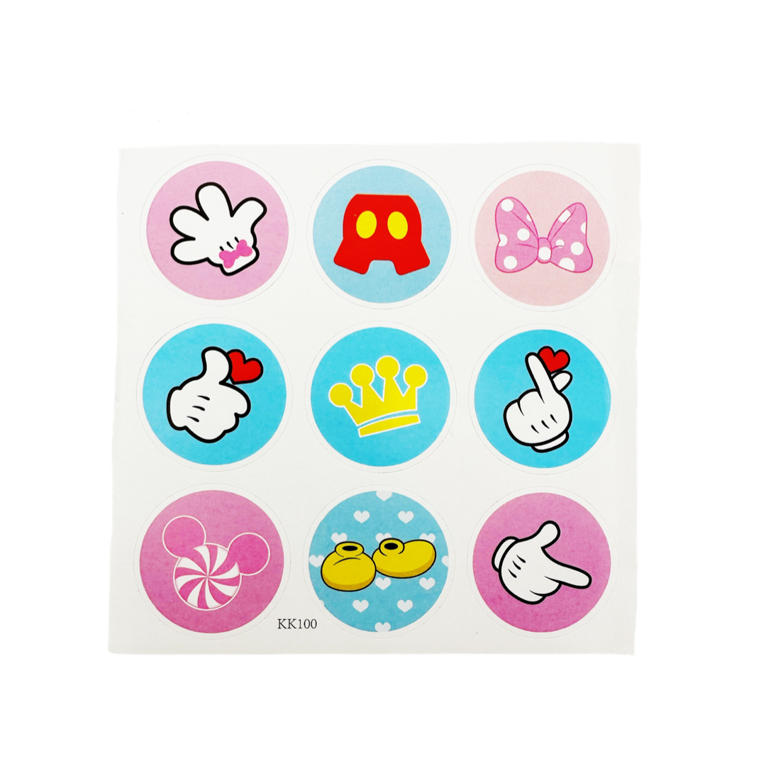 SET of 12 Minnie & Mickey Mouse paper bag