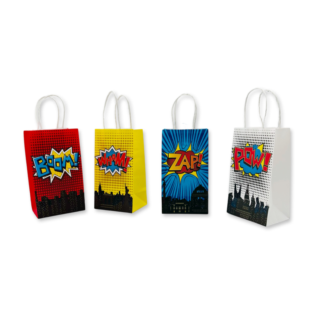 Superhero paper bags