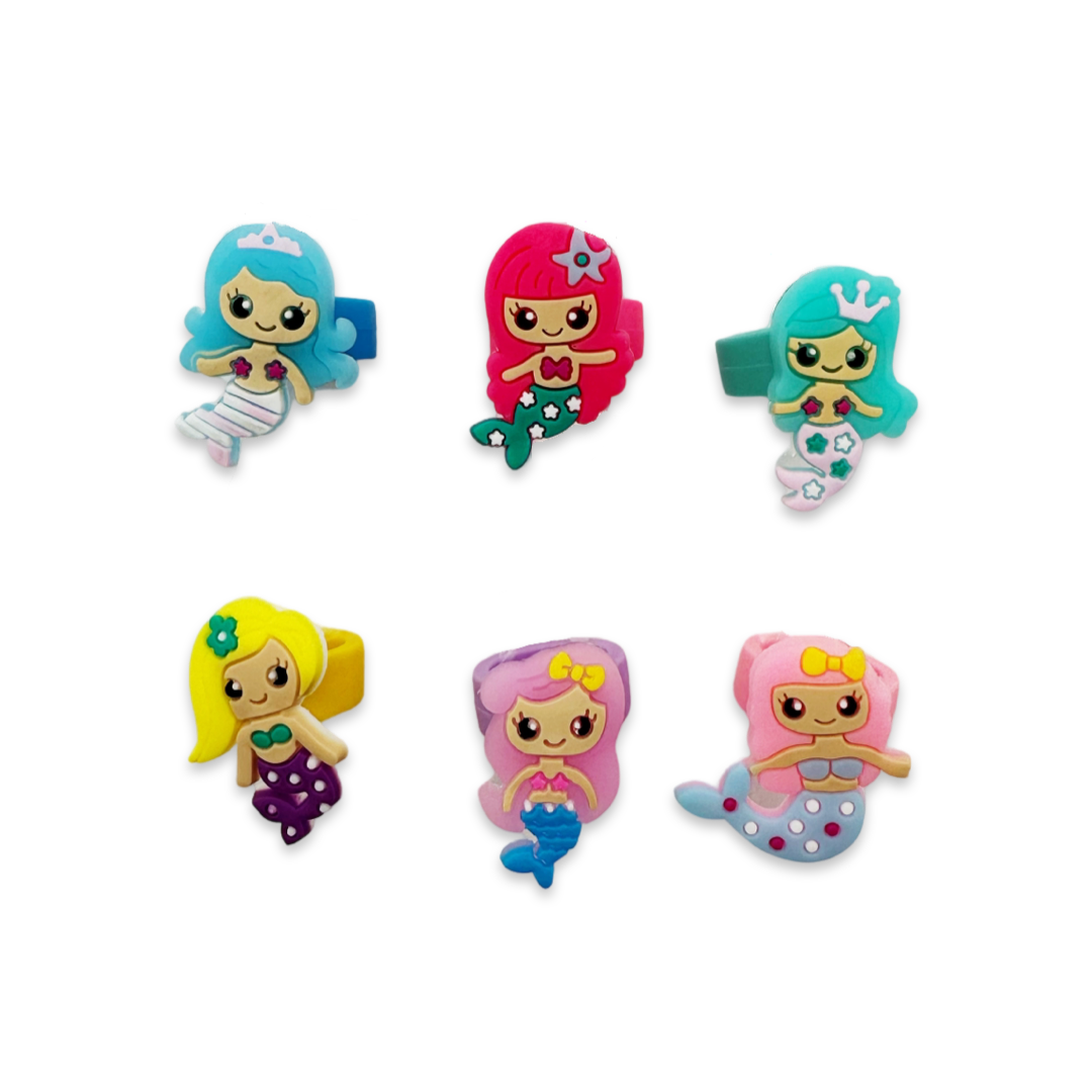 SET of 10 Mermaid Rings