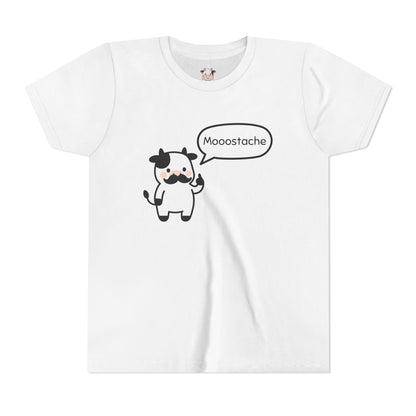 Mooostache - Youth Girl Short Sleeve Tee
