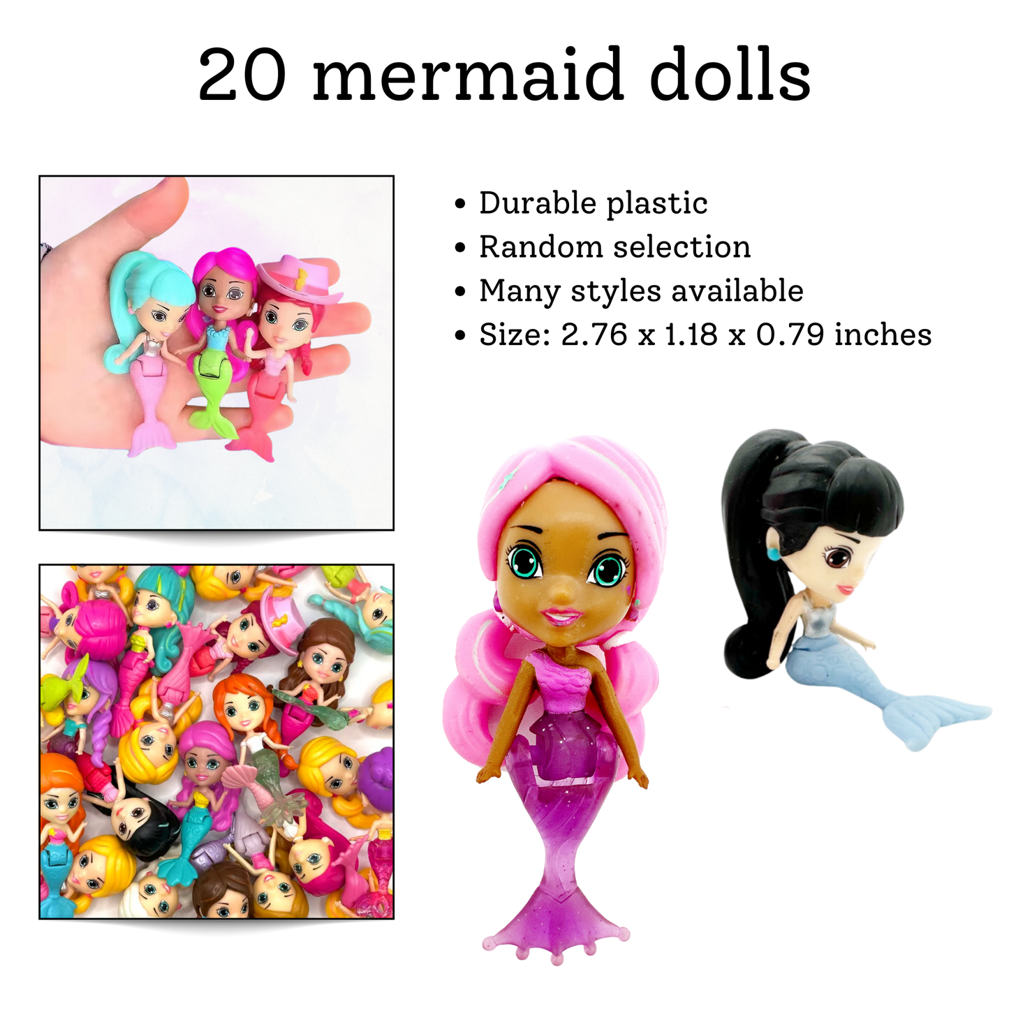 Mermaid Party Favor Set – 20 Bags + 160 Favors