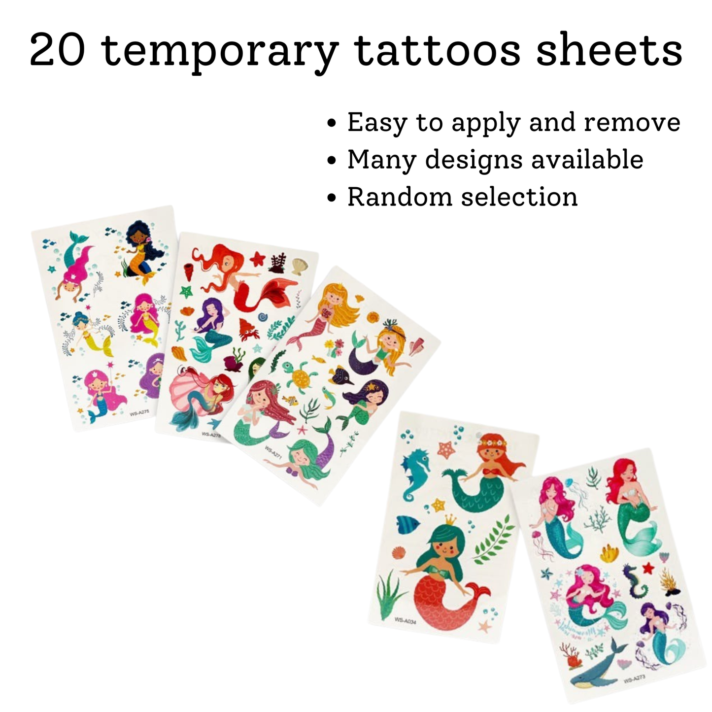 Mermaid Party Favor Set for 20 Kids