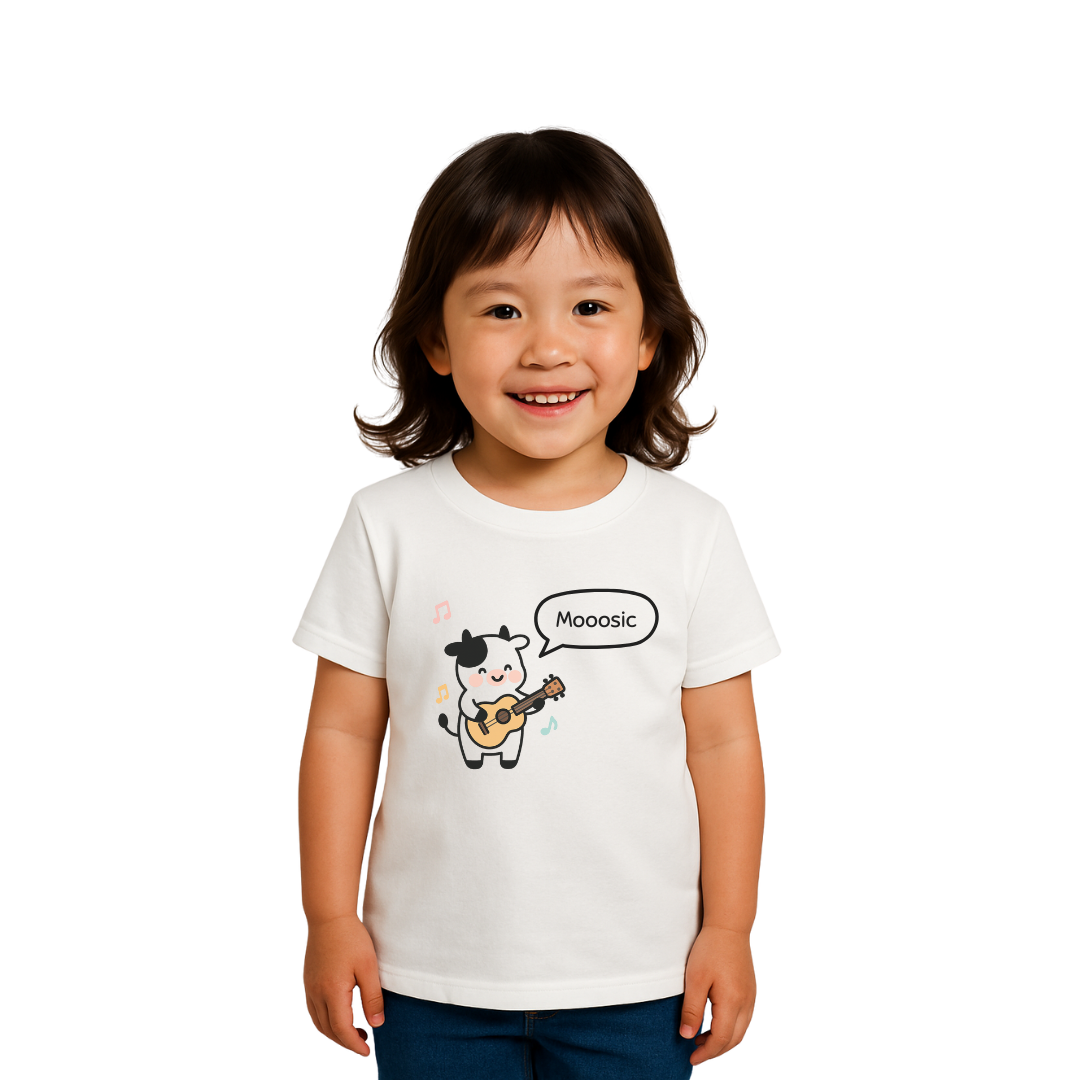 Mooosic – Toddler Girl Short Sleeve Tee