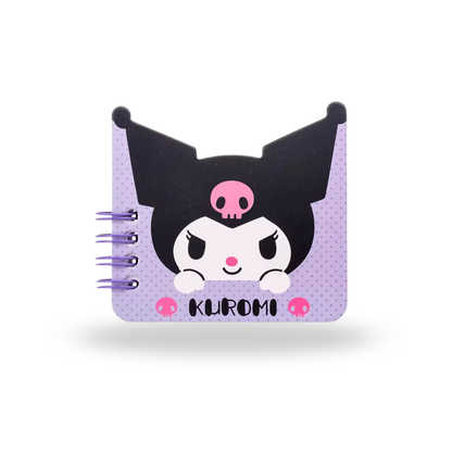 Set of 4 Mini Kawaii Character Coil Notebooks