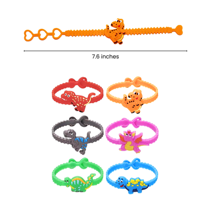 SET of 10 Dinosaur Bracelet