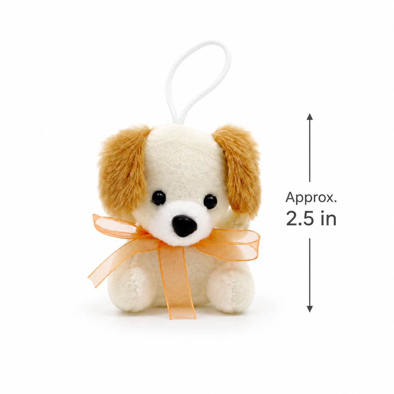 SET of 8 Mini Plush Animal Keychains – Assorted Party Favors, Backpack Charms & Goodie Bag Fillers