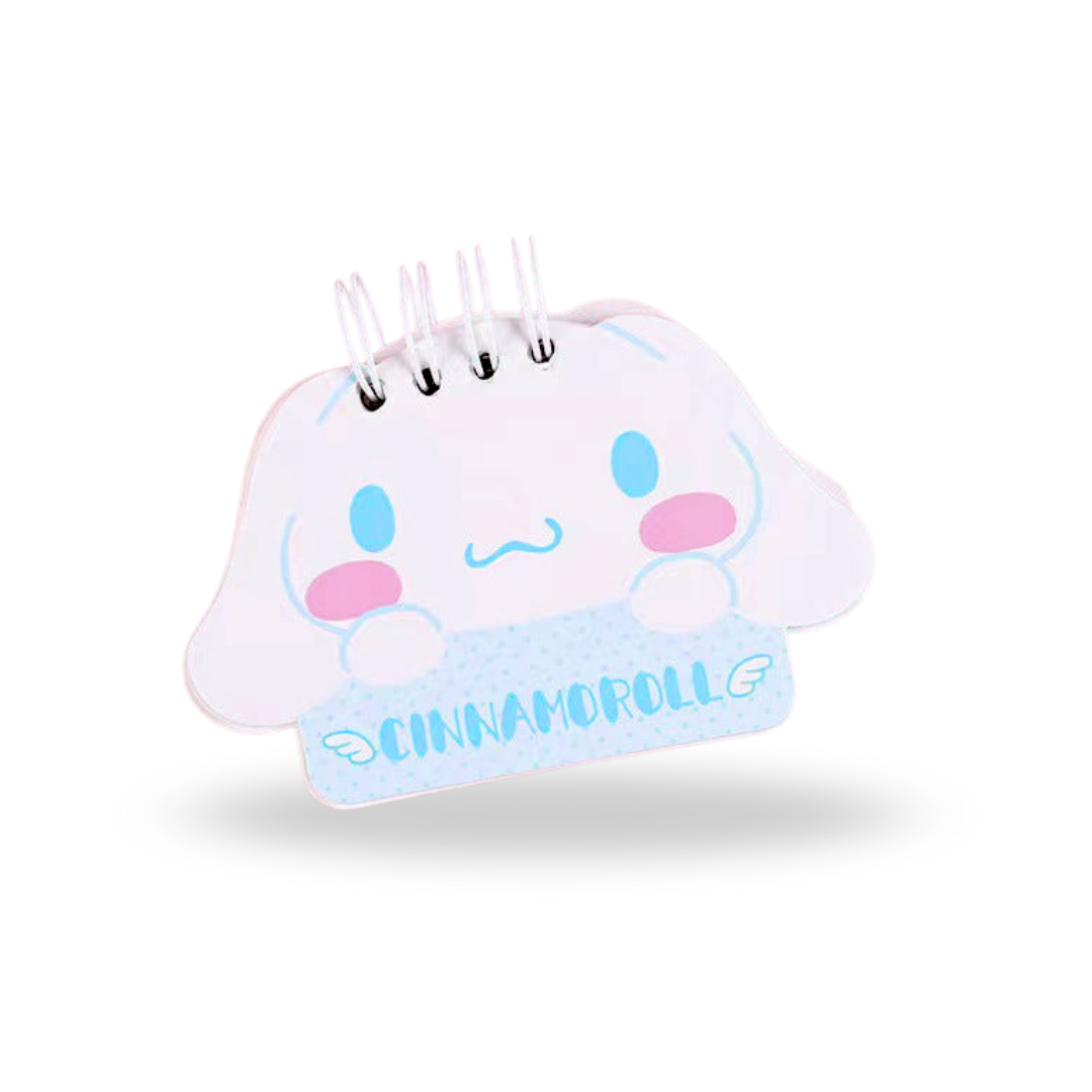 Set of 4 Mini Kawaii Character Coil Notebooks