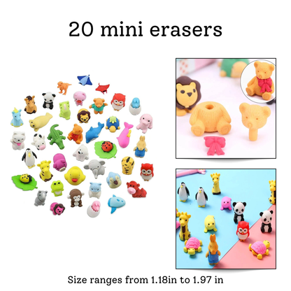 Animal Party Favor Set – 20 Bags + 140 Favors