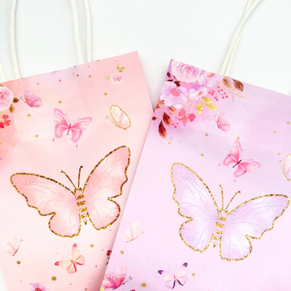 Set of 10 Butterfly Party Favor Bags