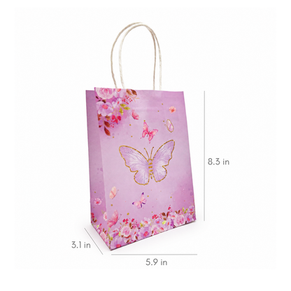 Set of 10 Butterfly Party Favor Bags
