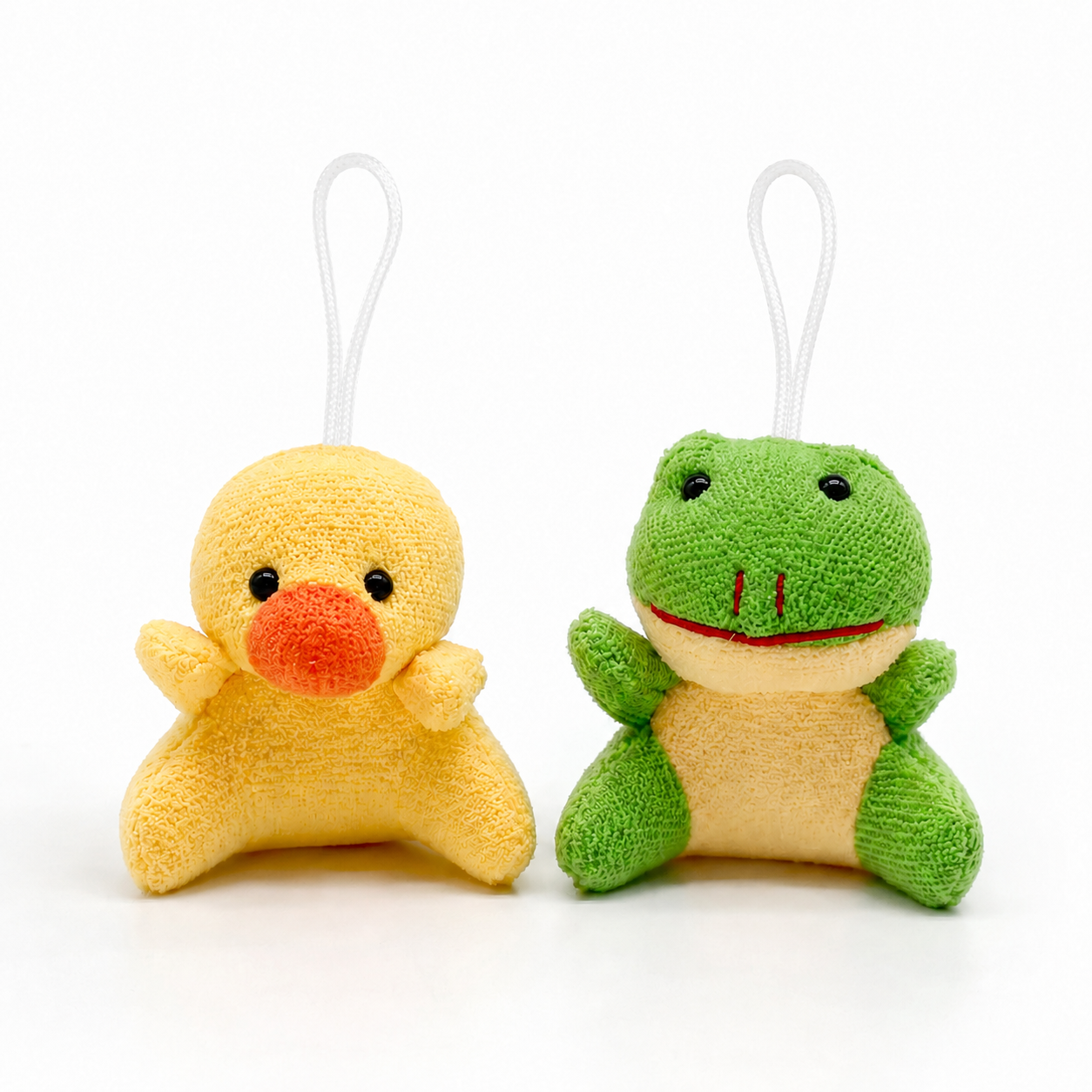 SET of 8 Mini Plush Animal Keychains – Assorted Party Favors, Backpack Charms & Goodie Bag Fillers