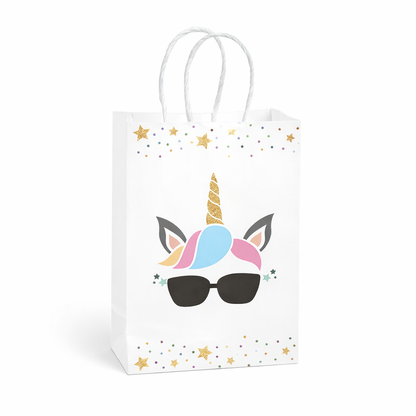 Set of 10 Unicorn Party Favor Bags – Goodie Bags for Kids