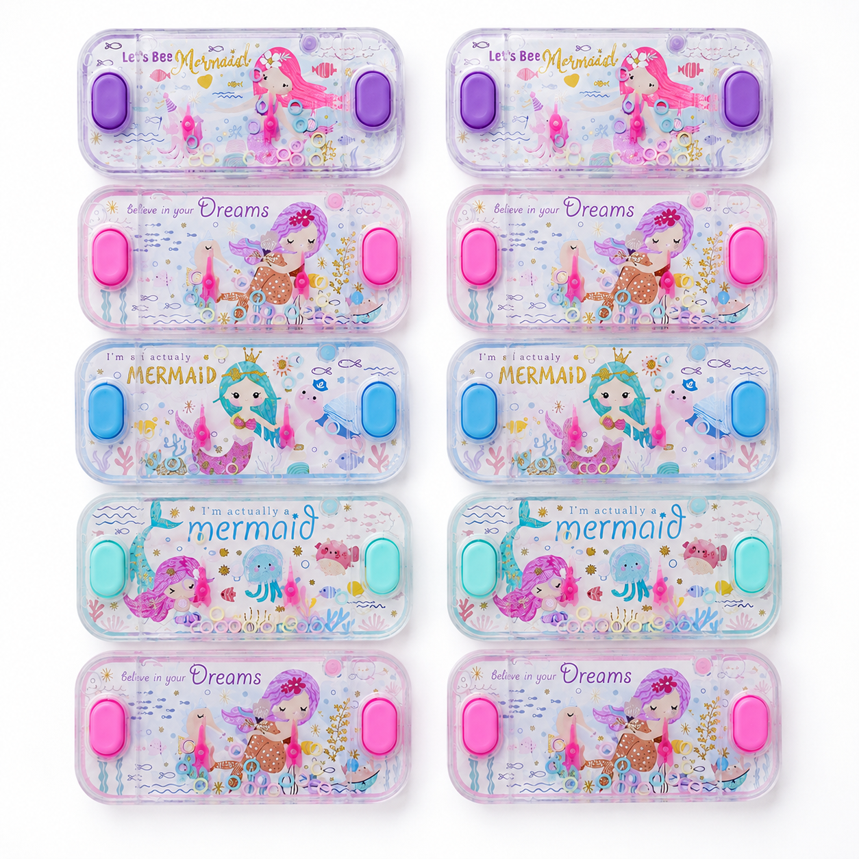 Mermaid Water Ring Toss Party Favors • Set of 10
