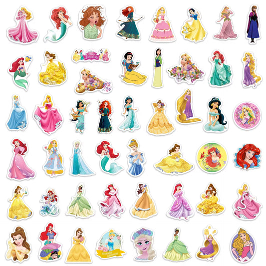 SET of 50 Disney Princess Stickers