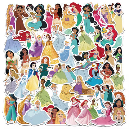 SET of 50 Disney Princess Stickers