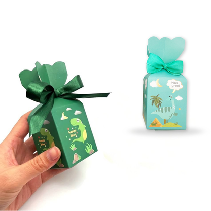 Set of 10 Dinosaur Party Favor Boxes