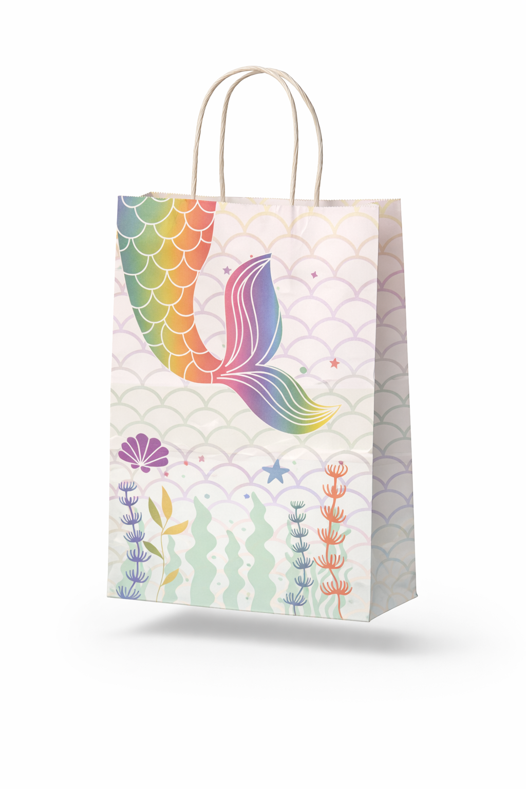 Set of 8 Mermaid Party Favor Bags