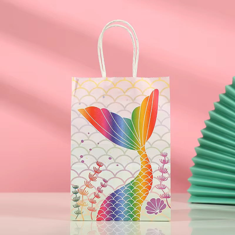 Set of 8 Mermaid Party Favor Bags