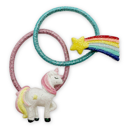 SET of 2 Unicorn hairbands