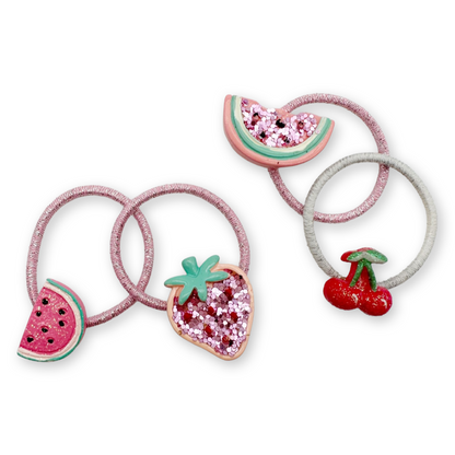 SET of 4 Summer snacks hairbands