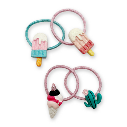 SET of 4 Summer snacks hairbands