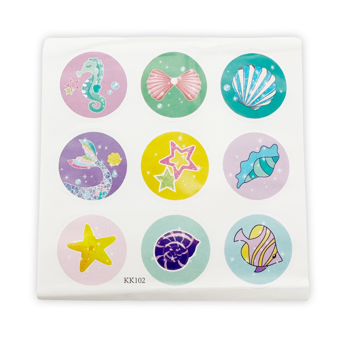 Mermaid Party stickers