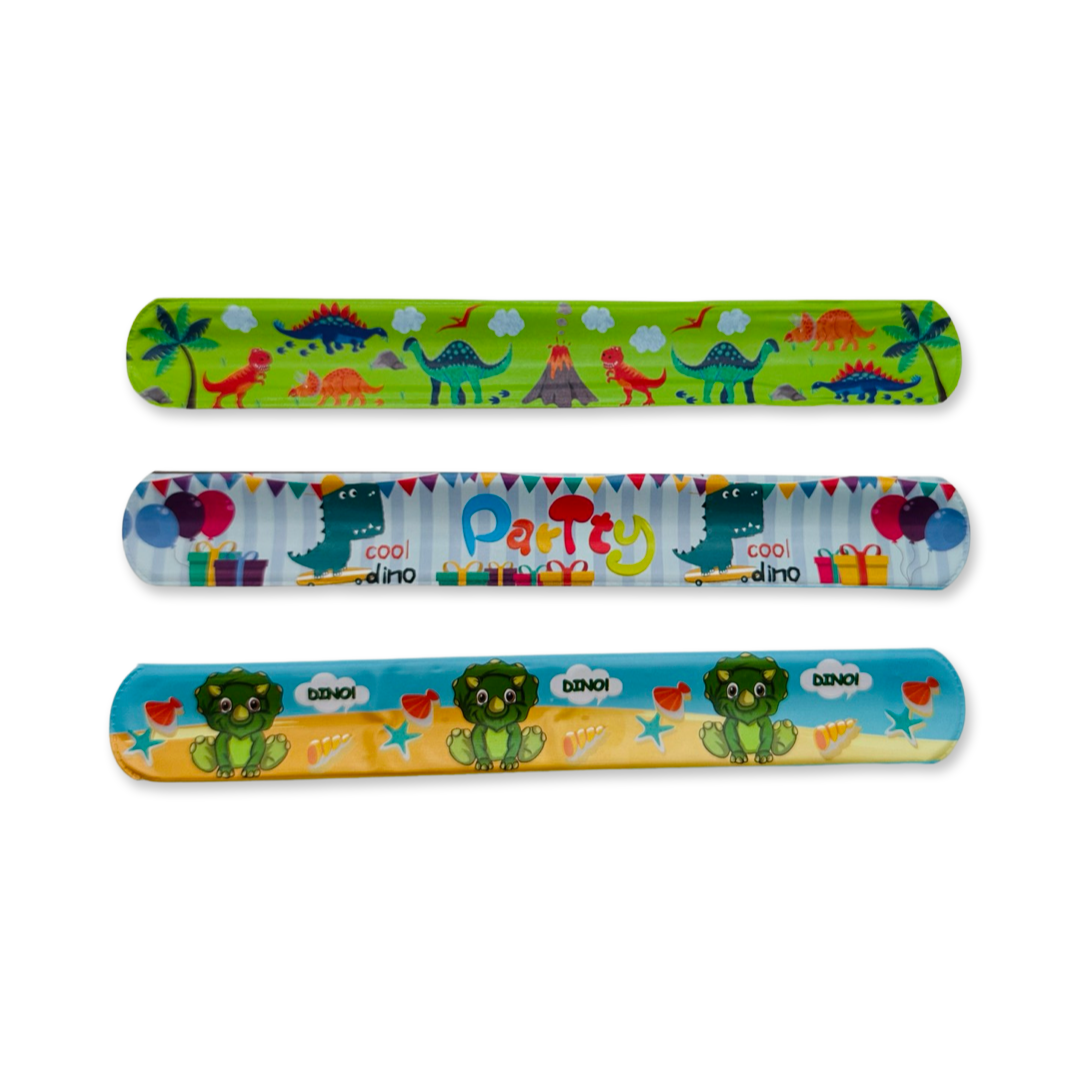 SET of 10 Dinosaur snap bracelets