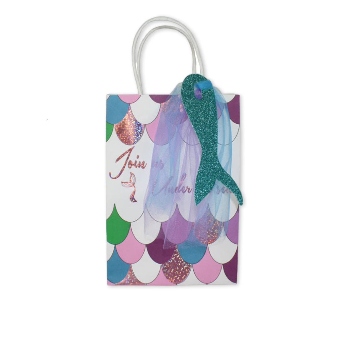 SET of 5 Fancy Mermaid tote bag