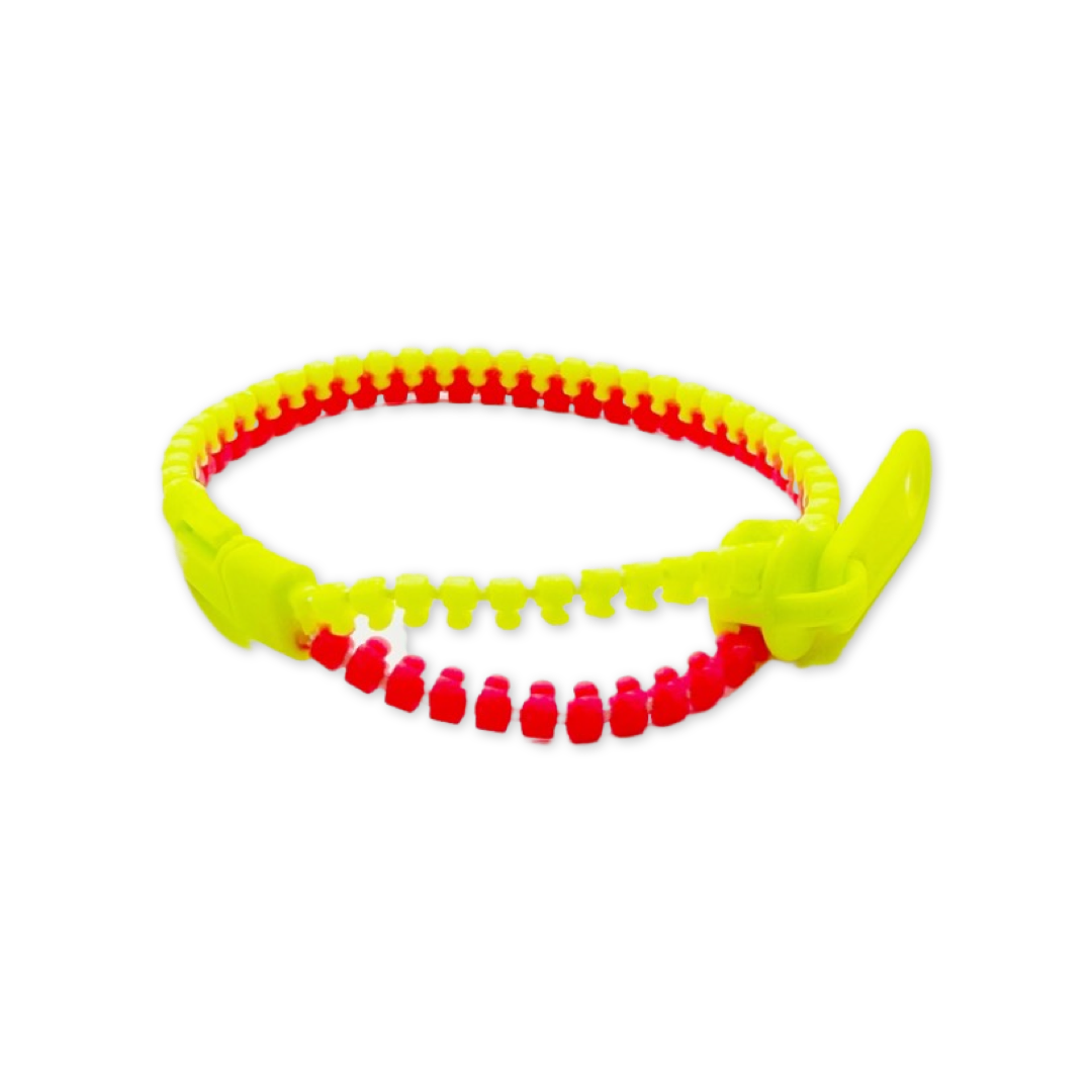 SET of 10 Multicolor Zipper Bracelet