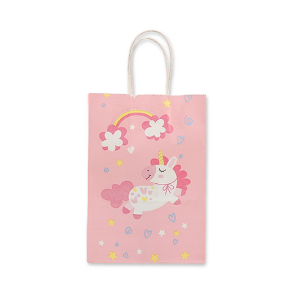 SET of 10 Unicorn paper tote bag