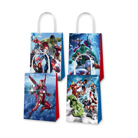 SET of 12 Marvel Avengers Paper Bag