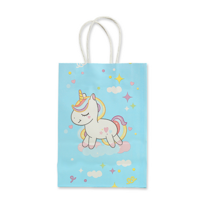 SET of 10 Unicorn paper tote bag
