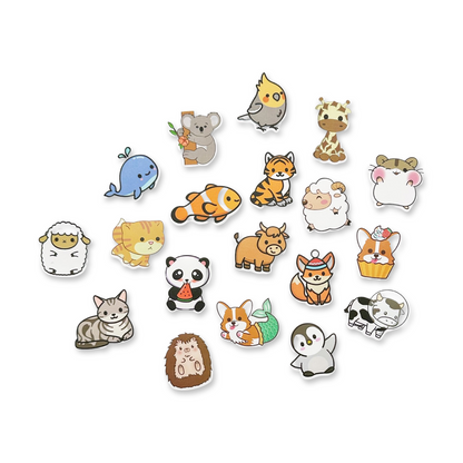 SET of 25 Animal Stickers
