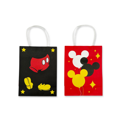 SET of 12 Mickey Mouse Party Favors tote bag