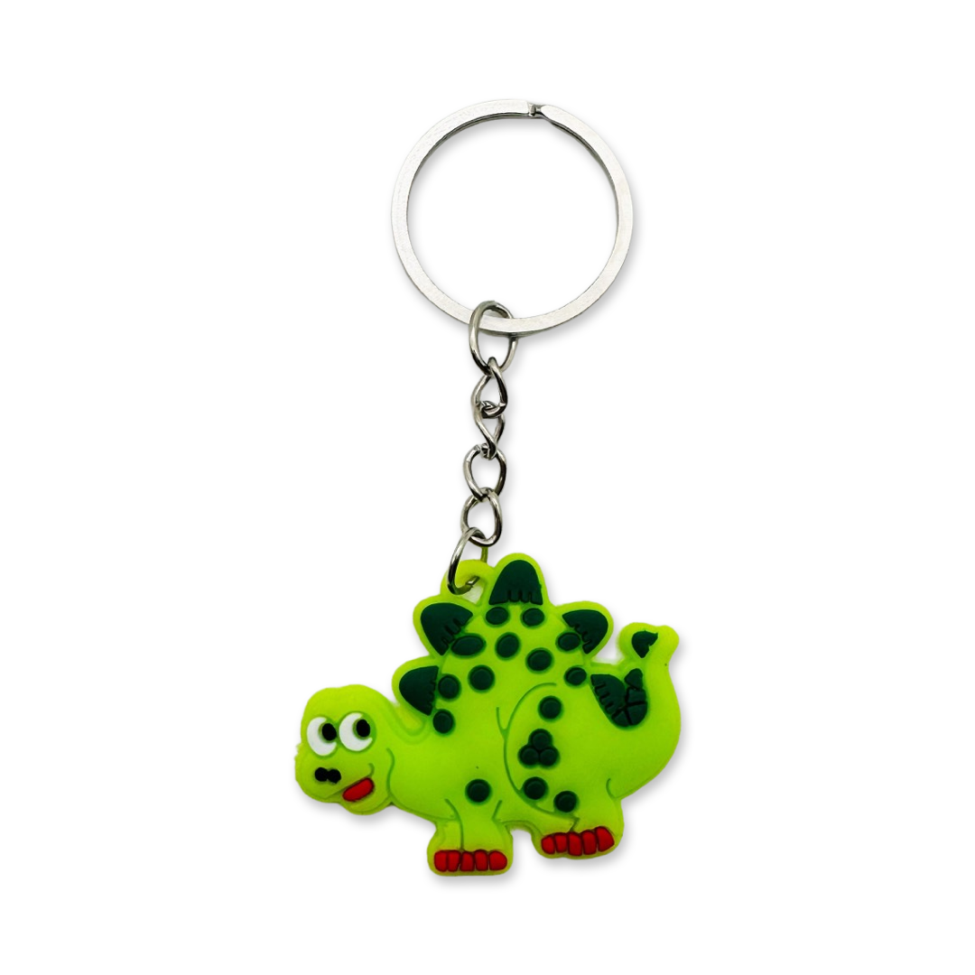 SET of 10 Dinosaur Keychain