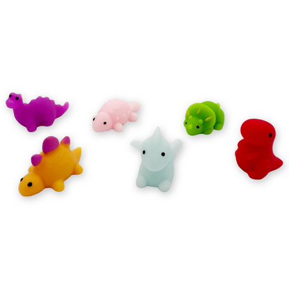 SET of 10 Squishy Dinosaurs