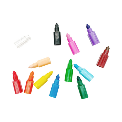 SET of 6 Mini Stacking Crayon