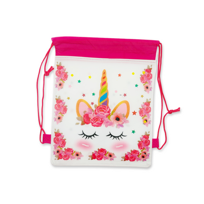 SET of 12 Unicorn Drawstring Backpack