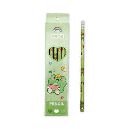 Box of 6 kawaii animals pencils