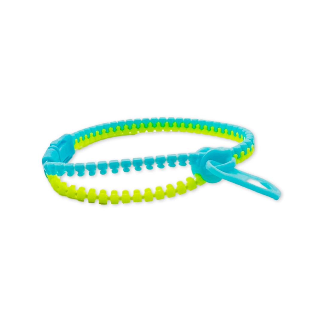 SET of 10 Multicolor Zipper Bracelet