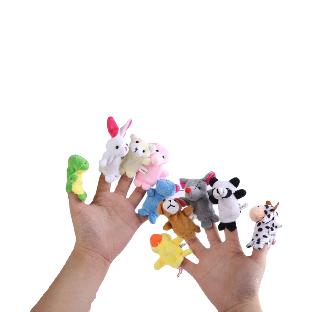 Ten Finger Puppet SET of 10 Finger Puppets – Easy favors