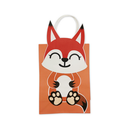 SET of 12 Animal paper bags with handles
