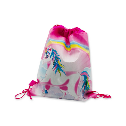 SET of 12 Unicorn Drawstring Backpack