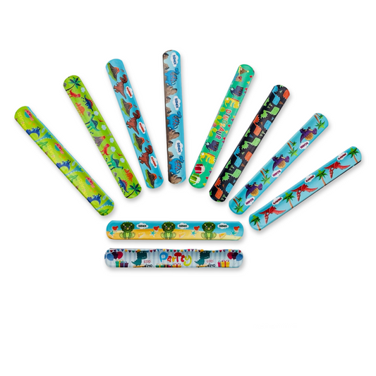 SET of 10 Dinosaur snap bracelets