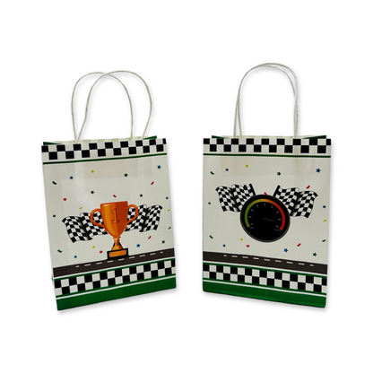 SET of 12 Race Car Bags with handles